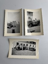 WW2 Era Real Photos U.S. Army Group Of Soldiers With Military Jeep Lot Of 3