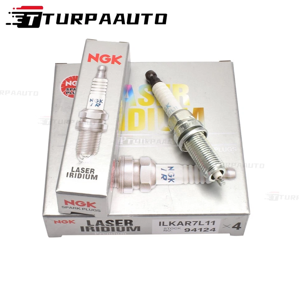 Set of 4 Laser Iridium Spark Plugs ILKAR7L11 For Mazda CX-5 2013-2015 NGK 94124 - Image 3 of 4