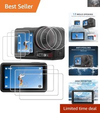 9PCS Tempered Glass Screen Protectors for DJI Osmo Action 5 Pro - 9H Hardness