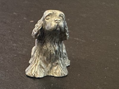 Vintage Pewter Cocker Spaniel Dog Signed By P. Davis Radcliffe Pewter 1982