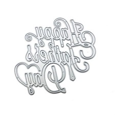 Happy Father s Day Metal Cutting Dies Stencil Scrapbooking DIY Album Stamp Paper