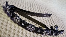 Large Crystal Thick Hair French Clip with rhinestone