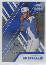 2017 Panini Elite Extra Edition Aspirations Blue 4/50 Jeferson Geraldo Auto 0w8