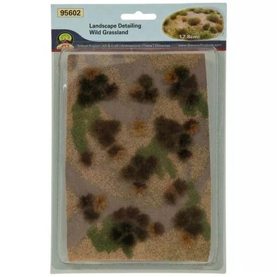 JTT 95602 Landscape Detailing Wild Grassland Mat 5 x 7'' Sheet