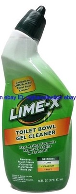 8 ) Lime-x Liquid Toilet Bowl Gel Cleaner, Removes Lime Calcium