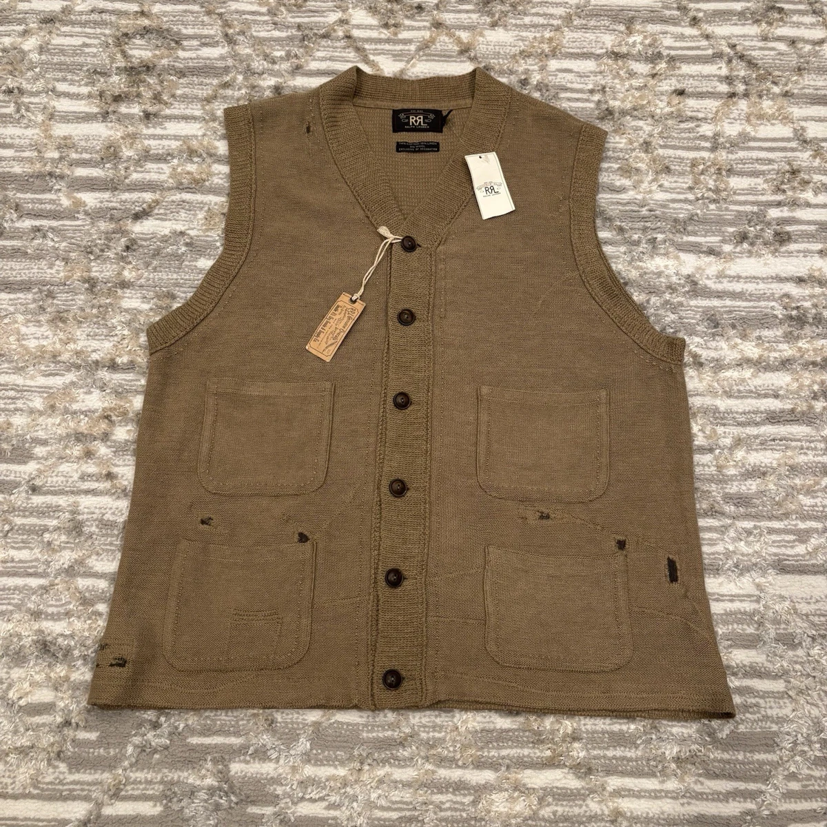 rrl wool vest products for sale | eBay