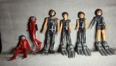 The Deep Nekton Family Figures Lot of 6 Animated TV Series Divers Toys