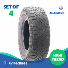 Set Of 4 Used Lt 28575r18 Goodyear Wrangler Duratrac 129126q - 932 Set Of 4 Used Lt 28575r18 Goodyear Wrangler Duratrac 129126q - 932