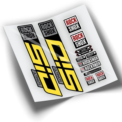 RWP-341 KOMPATIBLE AUFKLEBER ROCKSHOX SID ULTIMATE 2021 BICOLOR GABEL