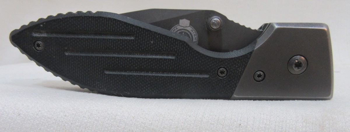 Ka-Bar 3072 Warthog Black Folding Knife Oklahoma OHP Inscribed | eBay