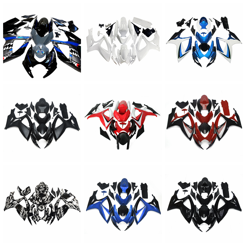 ABS Fairings for Suzuki GSXR600 GSX-R750 2006 2007 K6 06 07 Bodywork Body Kits