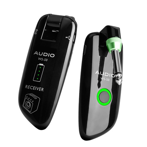 SWIFF WS-50 UHF Wireless Guitar System Transmitter Receiver 50m Range 10CH E8B8 - Picture 2 of 9