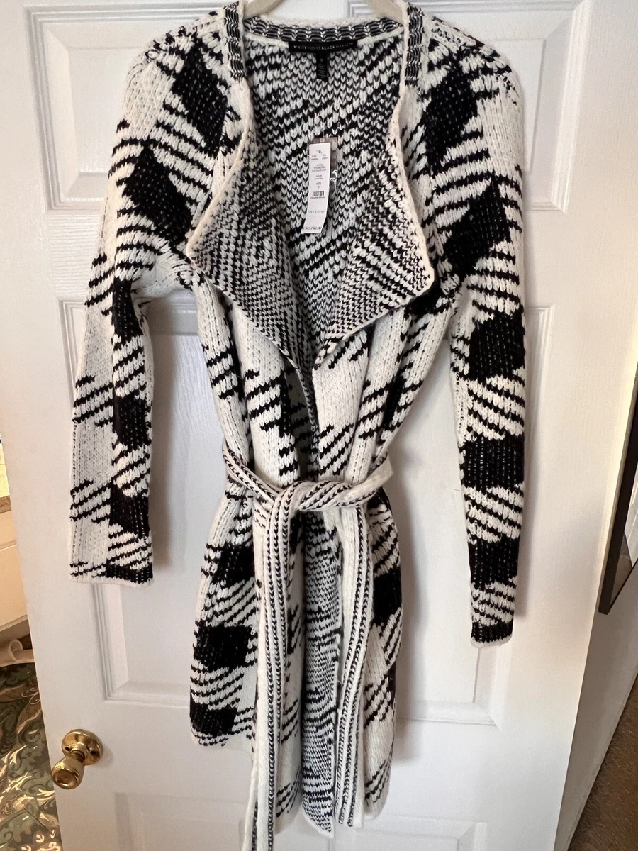 Plaid sweater coat sale