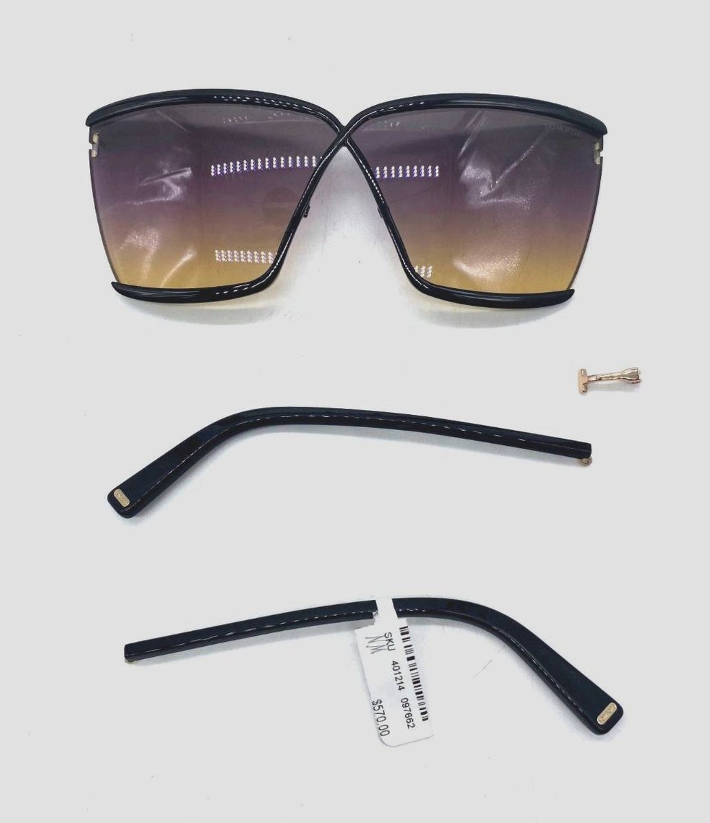 Brand New Authentic Tom Ford Sunglasses 71mm Unisex Tom Ford Keating Amber Pilot Unisex Sunglasses FT1158 30E 71  main image 3