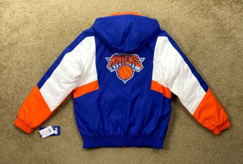 NEW YORK KNICKS Starter Hooded PRO PLAYERS Jacket Team Color 3X 4X 5X 6X - Picture 1 of 8