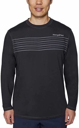 Hang Ten Men’s UPF 50+ Long Sleeve Swim Shirt – Quick Dry Sun Protection For Water Sports