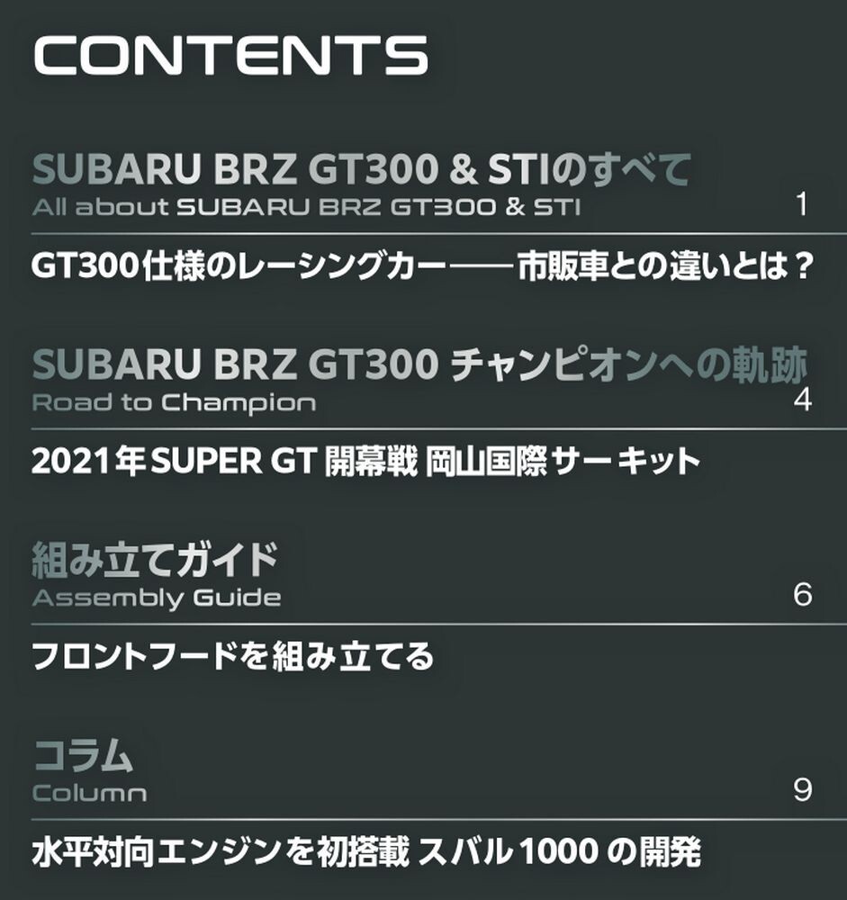 DeAGOSTINI Weekly SUBARU BRZ GT300 1/8 Scale No.2 from Japan | eBay