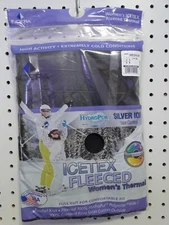Ladies ICEtex Black Fleece Thermal Underwear Top or Bottom sizes S to 2X Indera