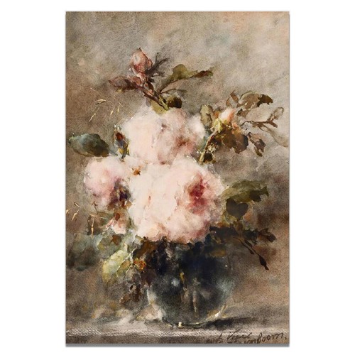 Vintage Blumengemälde Leinwand Kunstposter Ungerahmt Bild Heim Wand Art Dekor - Bild 15 von 19