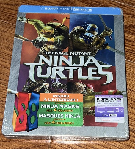 Teenage Mutant Ninja Turtles & TMNT Out of The Shadows Bluray Steelbook NEW x2 - Picture 3 of 7