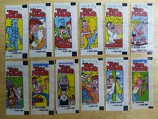 (1) 1993 Teen Mutants Gum Wrap Around Stickers Stani Brazil Garbage Pail Like