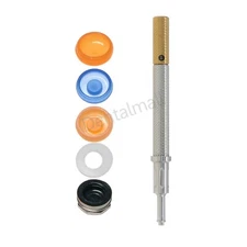 Universal Implant Retention Caps Set with Insertion Extraction Remove Core Tool