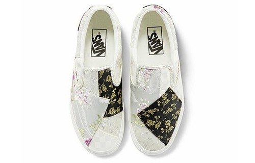Vans Classic Slipper (Brokat) Patchwork/True White Herren US Größe 3,5 Damen 5,0 - Bild 4 von 5