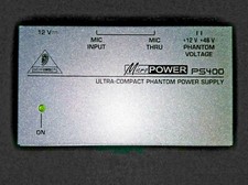 Behringer Micro Power Ps400 Ultra Compact Phantom Power Supply Mic Adaptor