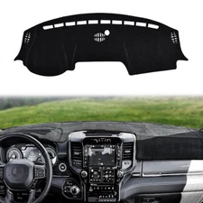JJMY Dash Cover Protector Dashboard Mat For 2019-2025 Dodge Ram 1500 2500 3500