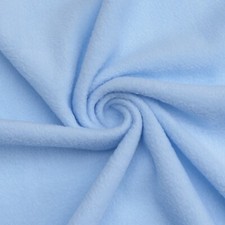 Baby Blue Solid Anti Pill Fleece Fabric - 60" Wide - Sold by The Yard Bolt