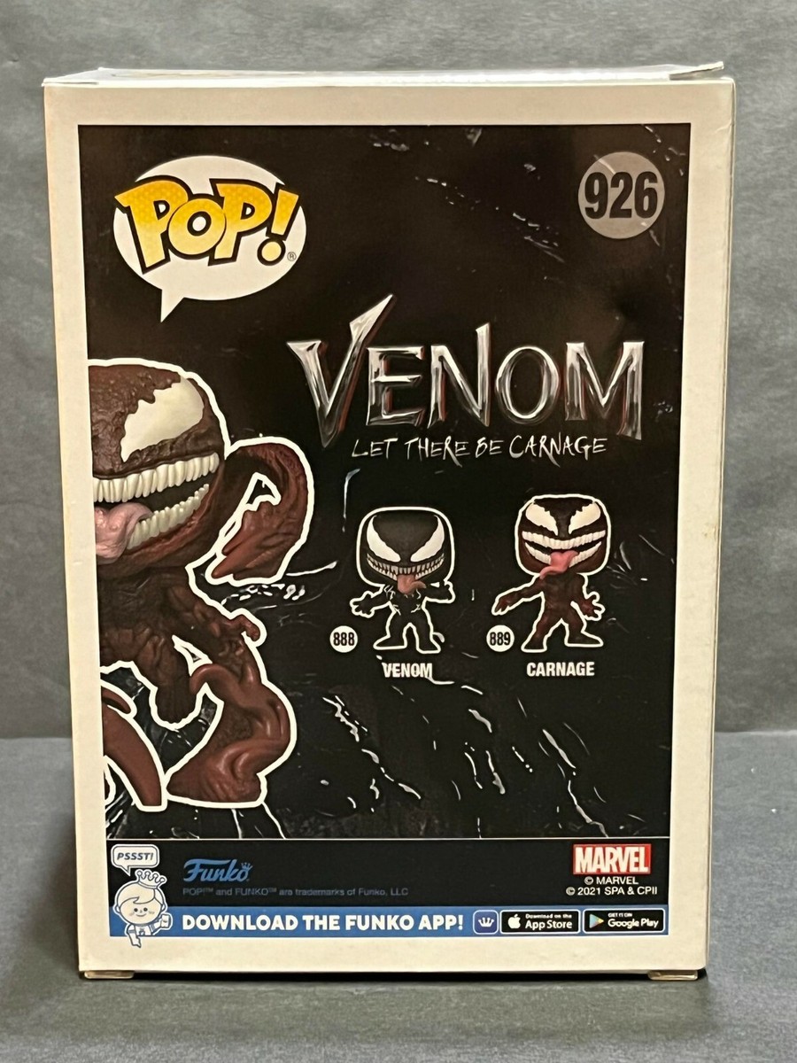カーネイジ　VENOM POP！ FUNKO 926 Funko Pop Marvel Venom Carnage 2021 Fall Convention #926