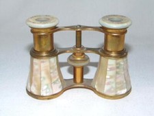 Antique VERDI Mother of Pearl MOP BINOCULARS, OPERA GLASSES, PARIS