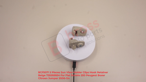 2X Sun Visor Holder Clips Hook Beige 735566854 For Fiat Ducato 250 Boxer Jumper - Video 1 van 1