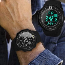 Men Digital Watch Sport Military Watches Waterproof Wrist Watches LED Back Light