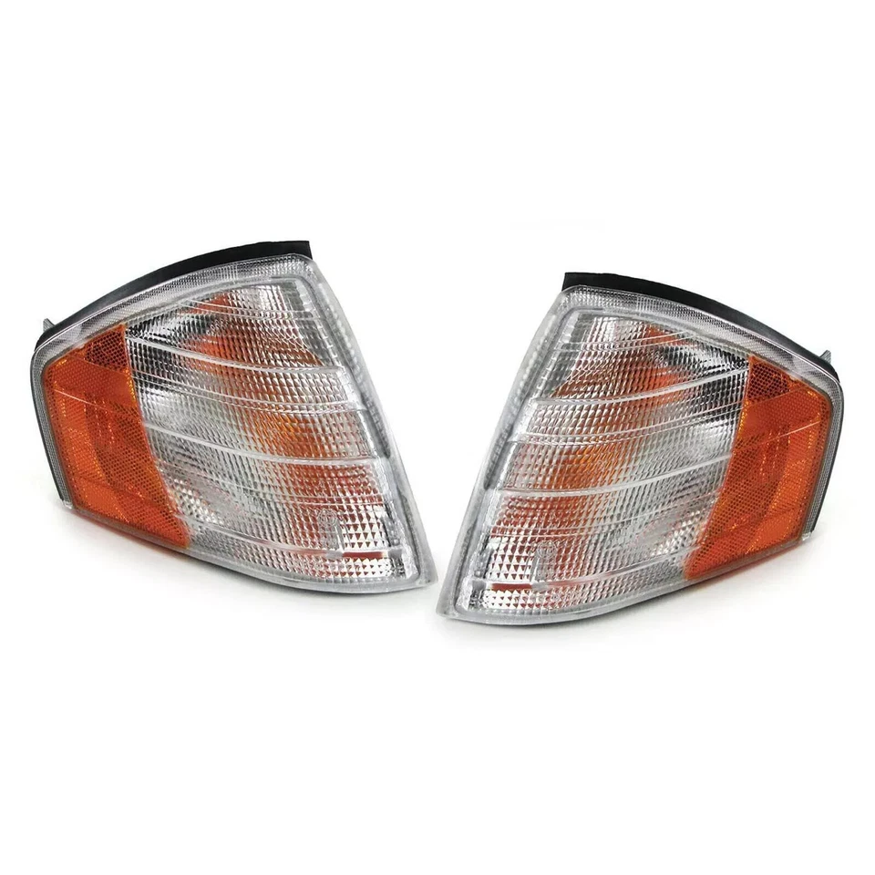 PAIR FRONT TURN INDICATOR LIGHT LAMPS for MERCEDES-BENZ R129 SL CLASS 1989-2001 - Image 3 of 4