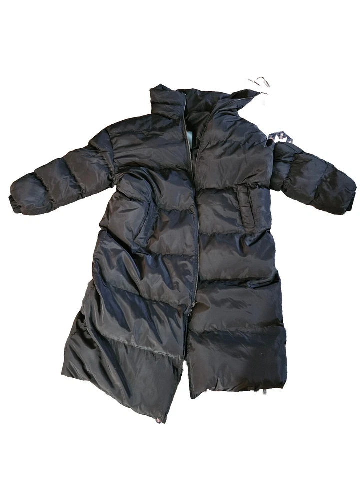 NWT WILD FABLE WOMENS PARKA COAT XXL LONG BLACK QUELTED PLUS SIZE FORMAL LIGHT - Image 4 of 4