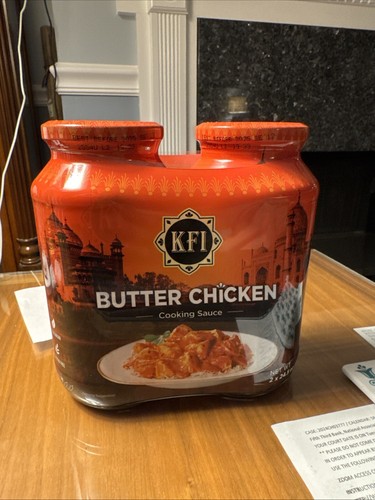 KFI Butter Chicken Cooking Sauce 24.5 Oz, 2 Bottles, Exp: 09/12/2025