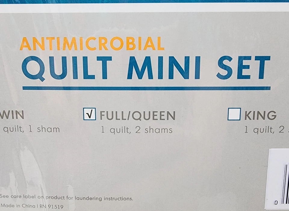 Comfort Spaces Quilt Set 90X90 Full Queen 2 Shams Purple Floral Antimicrobial - Image 3 of 4
