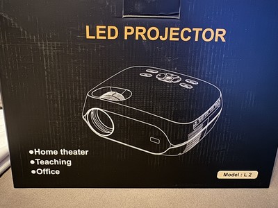 HAPPRUN L2 Portable Projector, WiFi/Bluetooth, 1080P, 100  Screen + Travel Bag