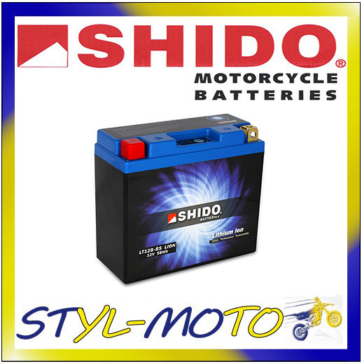 BATTERIA A LITIO SHIDO ( LT12B-BS = YT12B-4 ) DUCATI 1000 DS Multistrada 2003