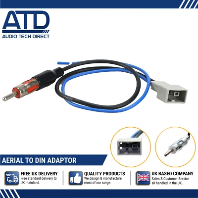 Adaptateur Antenne DIN Pour Honda City HR-V Civic 8e Gen Jazz, Noir, CT27AA36 - Photo 1/4