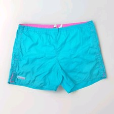 Columia Gloss Nylon Shorts M Running Running Swim Shorts Vintage Retro Gym