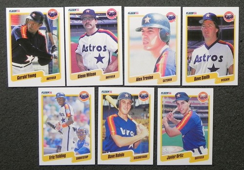 HOUSTON ASTROS 1990 Fleer 25 Card Team Set with Updates _ Exact Set (B) - 第 4/5 張圖片