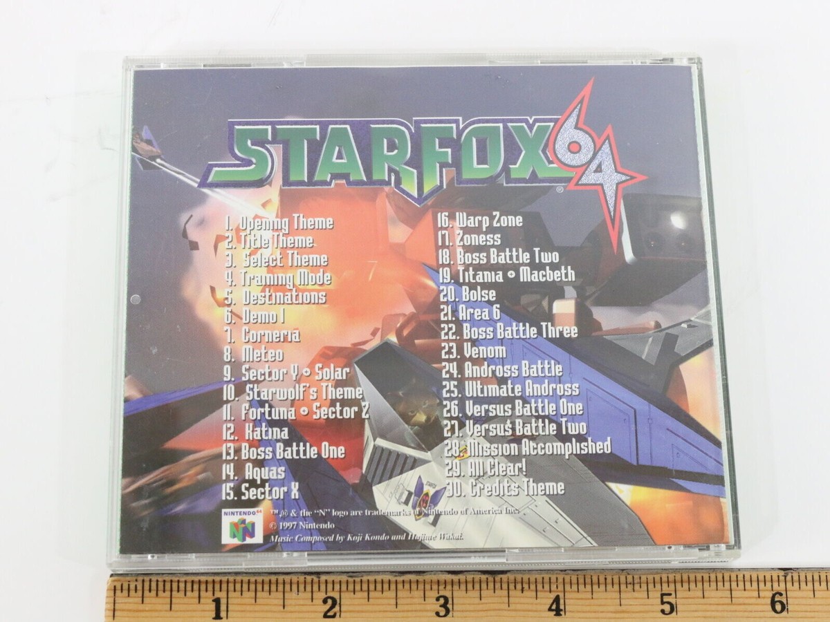 Star Fox 64 Soundtrack Cd 1997 PROMO Koji Kondo Hajime Wakai
