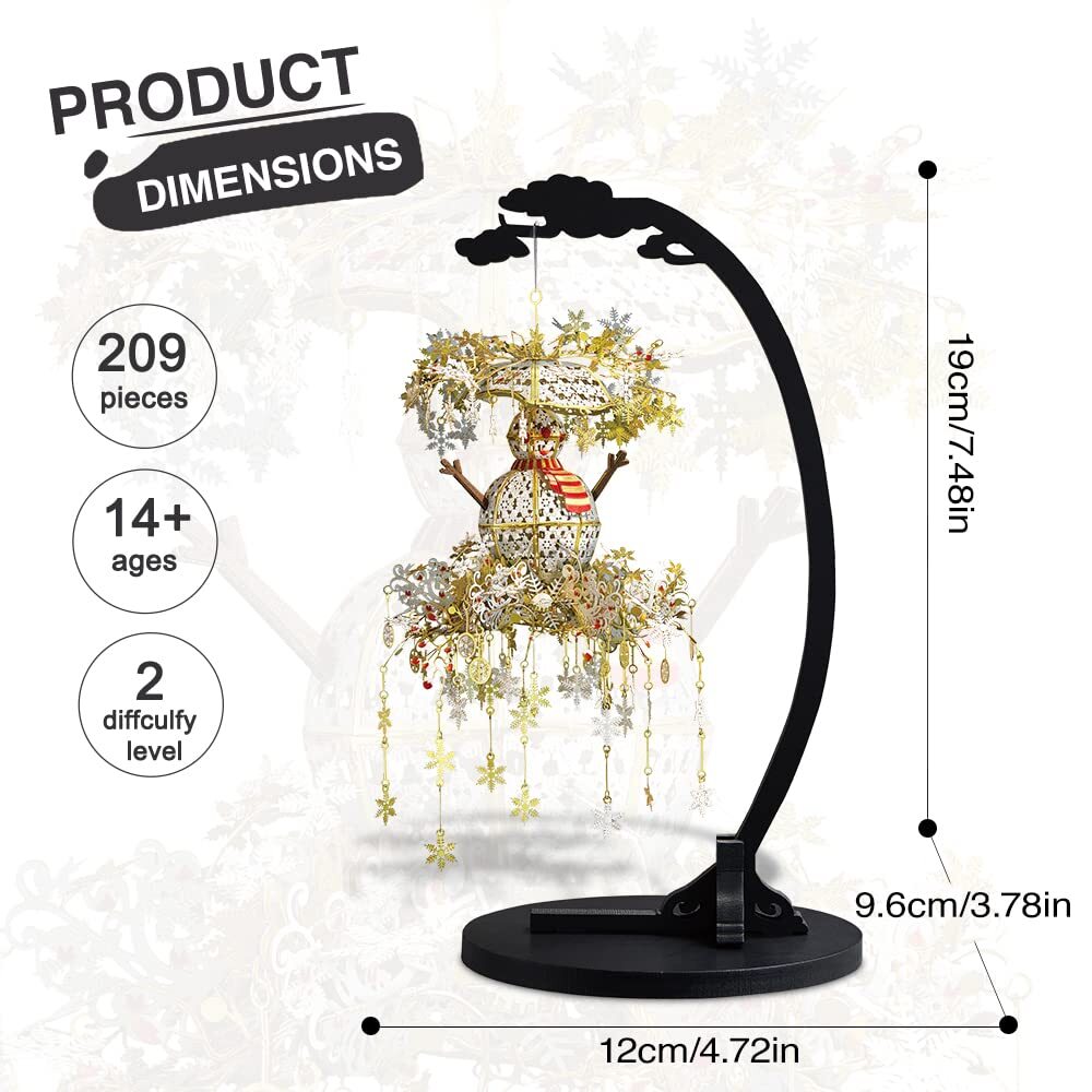 ジグソーパズル Piececool Winter night Piececool 3D Puzzle, Winter Night, Seasonal Impression