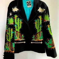 Men 2Pc Country Western Horse Embroidered wedding Cocktail Prom Outfits
