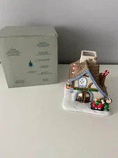 Partylite Santas Workshop Tea Light Candle House P0269 Christmas Village Elves