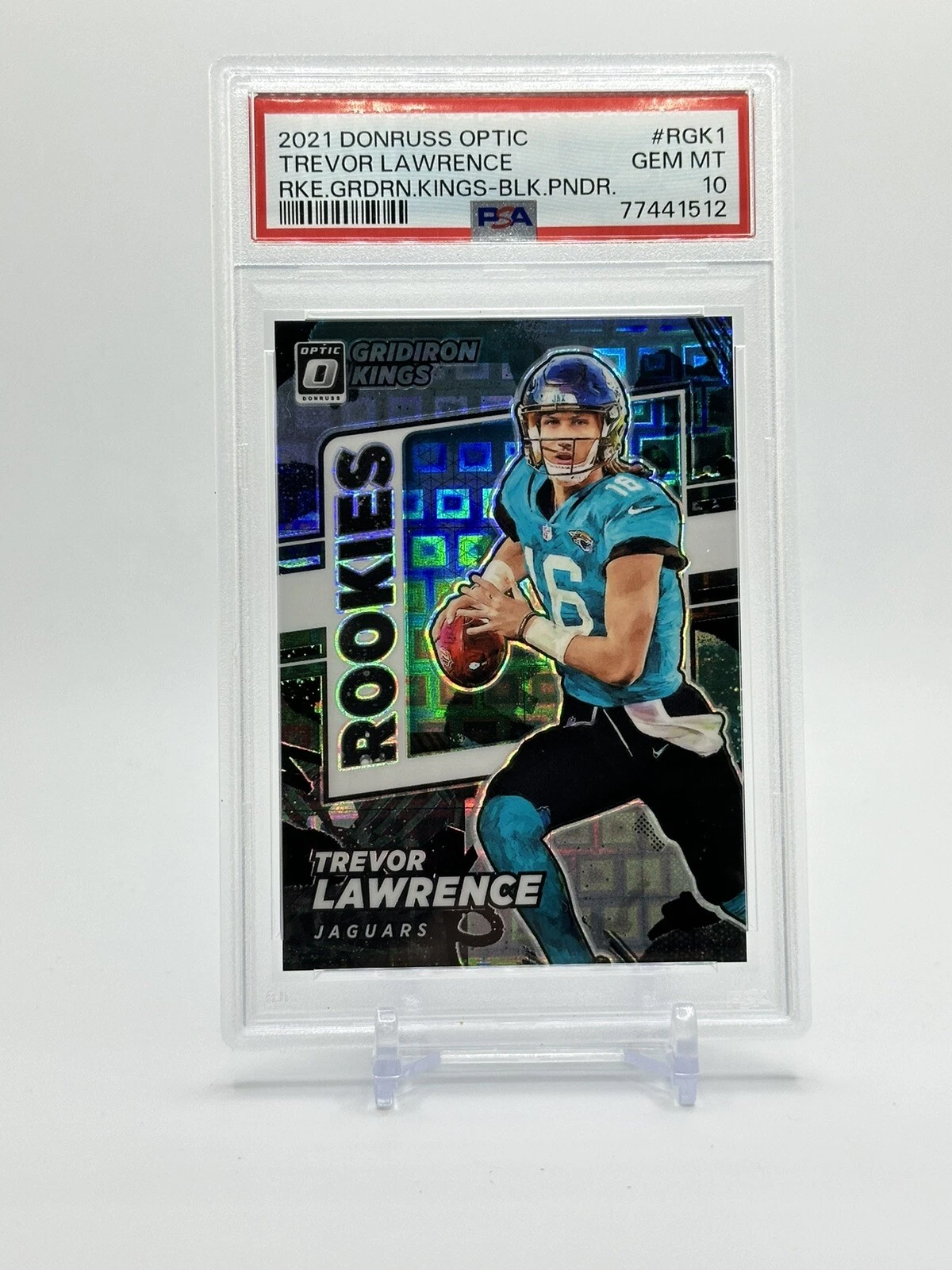 Trevor Lawrence Panini Donruss Optic Rookie Gridiron Kings #RGK1 Black Pandora