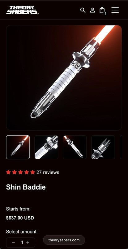 Star Wars Shin Hati Proffie Lightsaber Theory Sabers