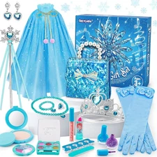 Frozen Makeup & Dress Up Toys for Girls Ages 3 4 5 6 Kids Kit... 